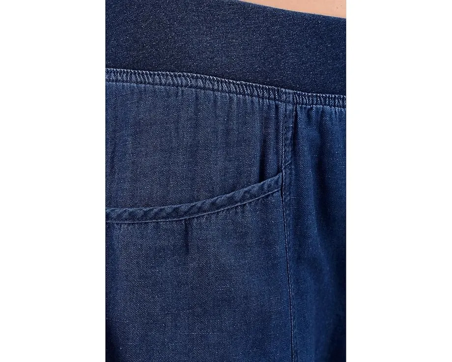 Широкие брюки XCVI Dugan Wide Leg с эластичным поясом из хлопка и льна