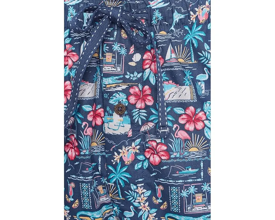 Пижамные штаны Tommy Bahama из хлопка с принтом и карманами