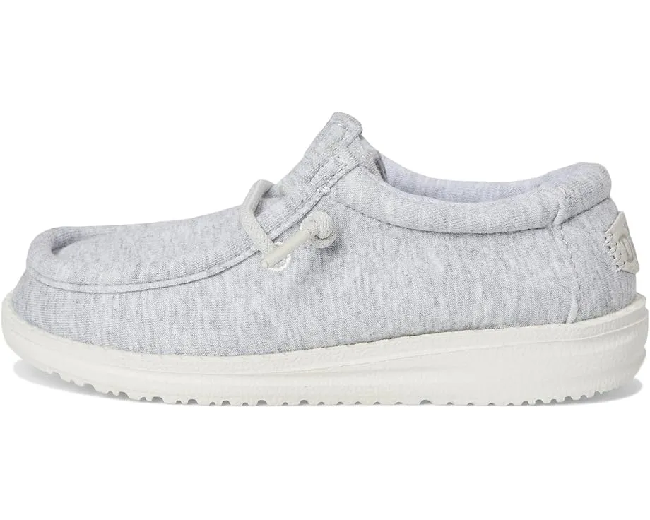 Детские слипоны Hey Dude Kids Wally Stretch Jersey с технологией Flex & Fold