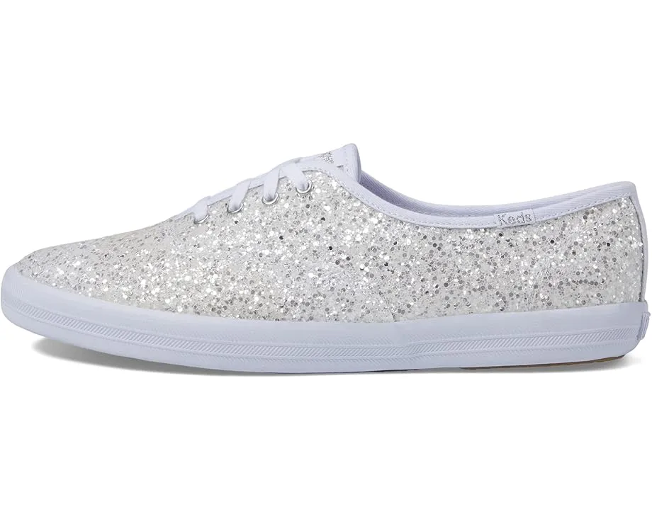 Кроссовки Keds Champion Glitter Lace Up с блестящим верхом и стелькой Softerra