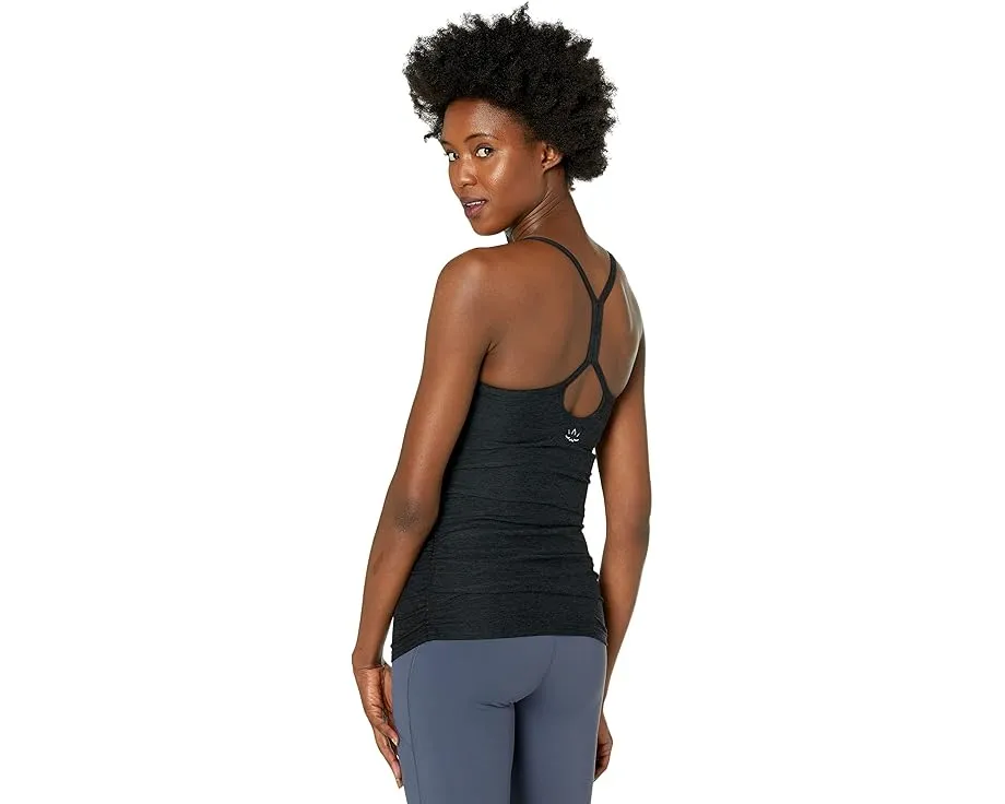 Топ майка для беременных Beyond Yoga с эффектом спейсдай и вталенным бретелем