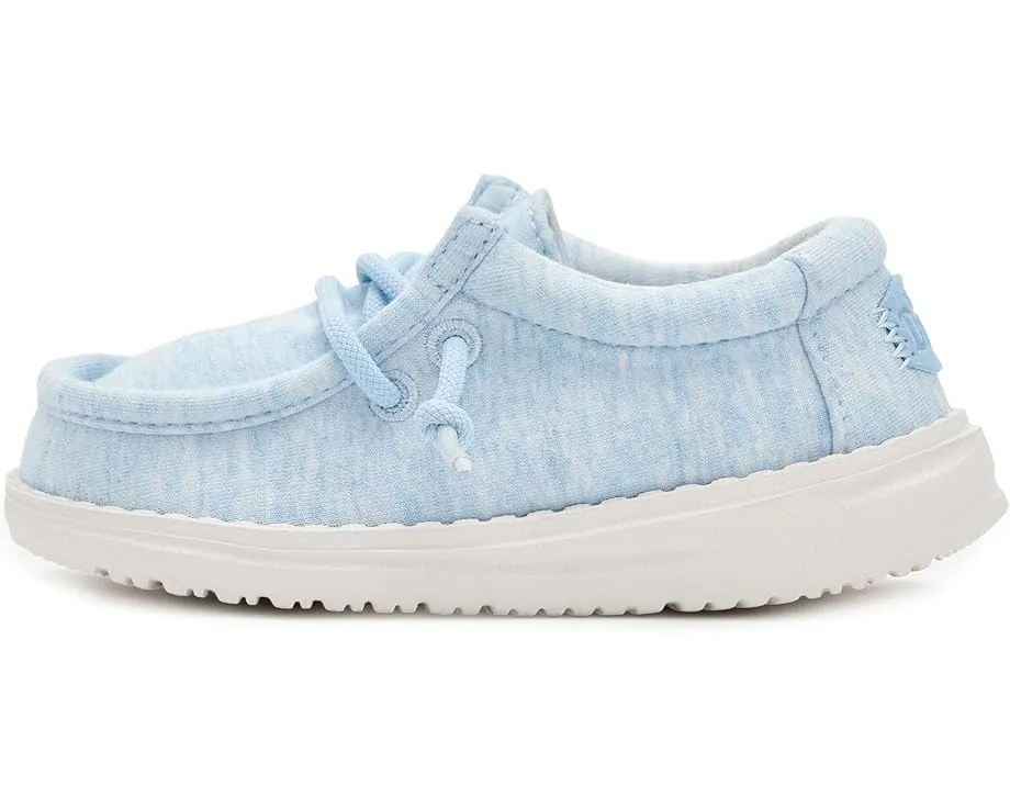 Детские слипоны Hey Dude Kids Wally Stretch Jersey с технологией Flex & Fold