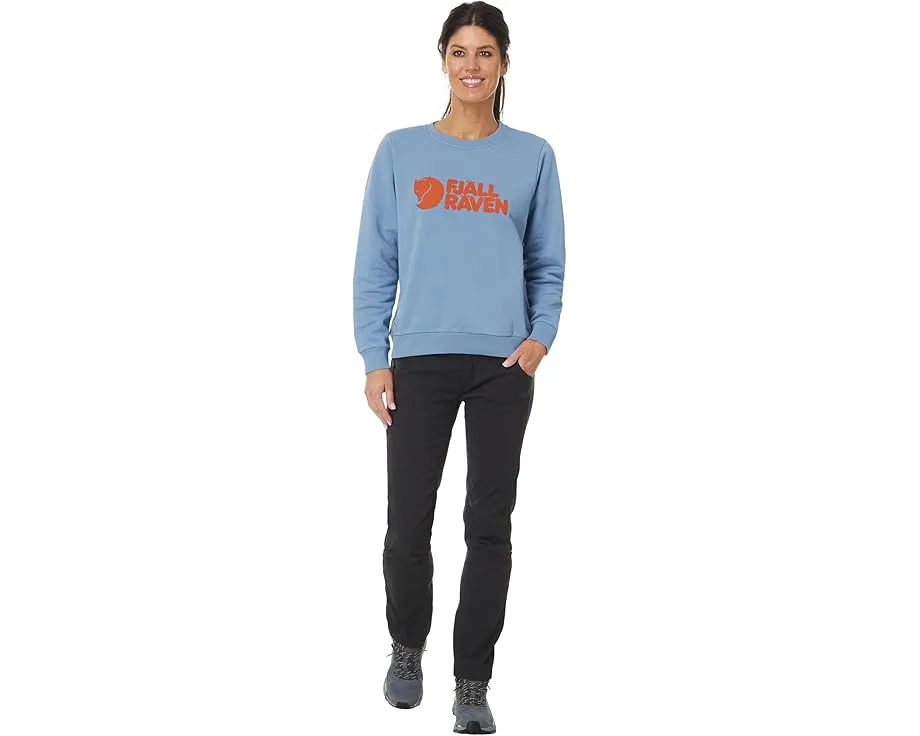 Свитер Fjällräven Logo Sweater с принтом и рибаной отделкой
