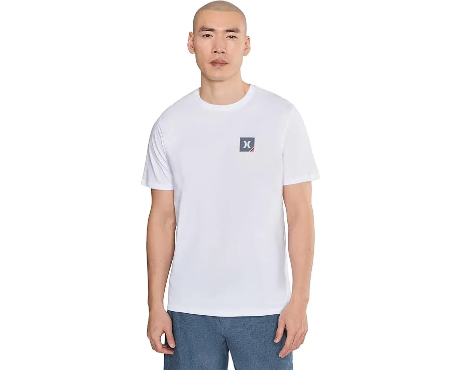 Футболка Hurley Corner с коротким рукавом и минималистичным логотипом