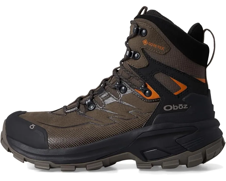 Ботинки Oboz Bridger Ridge Mid GTX с мембраной GORE-TEX и кожаным верхом