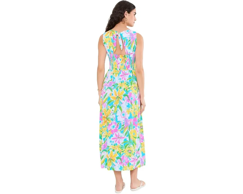 Платье Finnley Midi длины с цветами Lilly Pulitzer