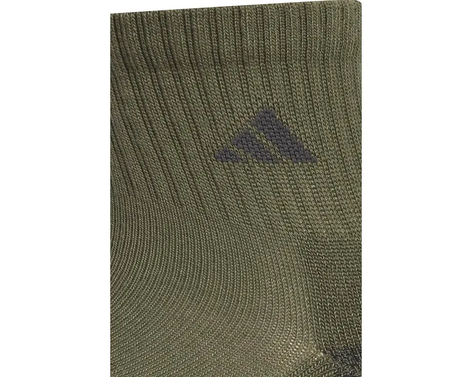 Носки Adidas Cushioned 3.0 3-Pack Quarter Socks хлопковые белые