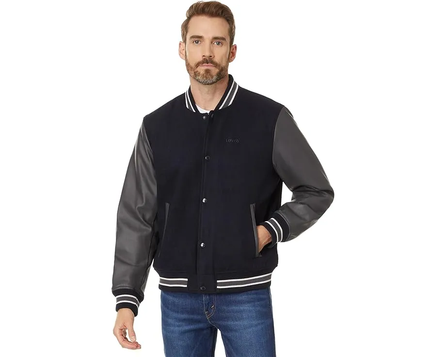 Варсити кепка Levi's из смесовой шерсти с комбинированными материалами