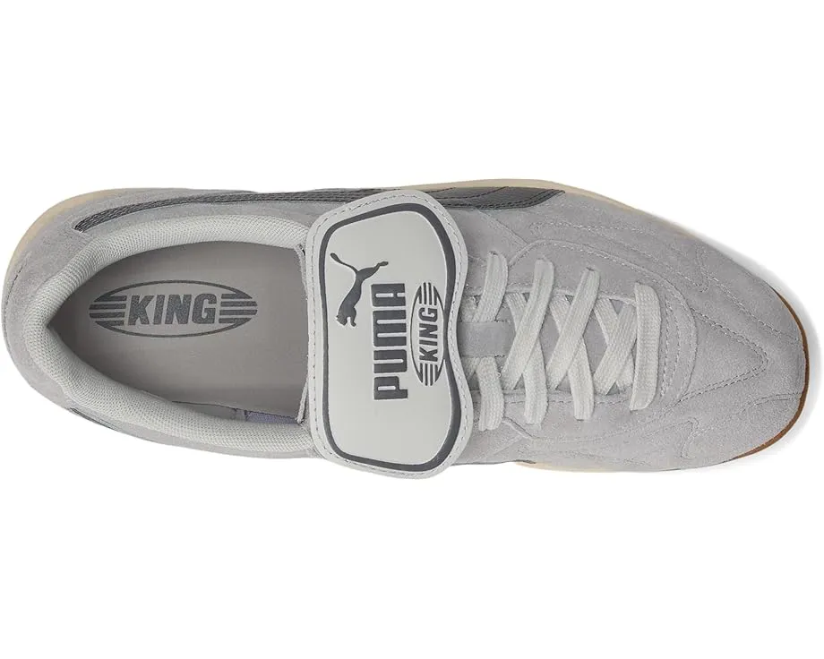 Кроссовки King Indoor от PUMA из кожи с золотым тиснением