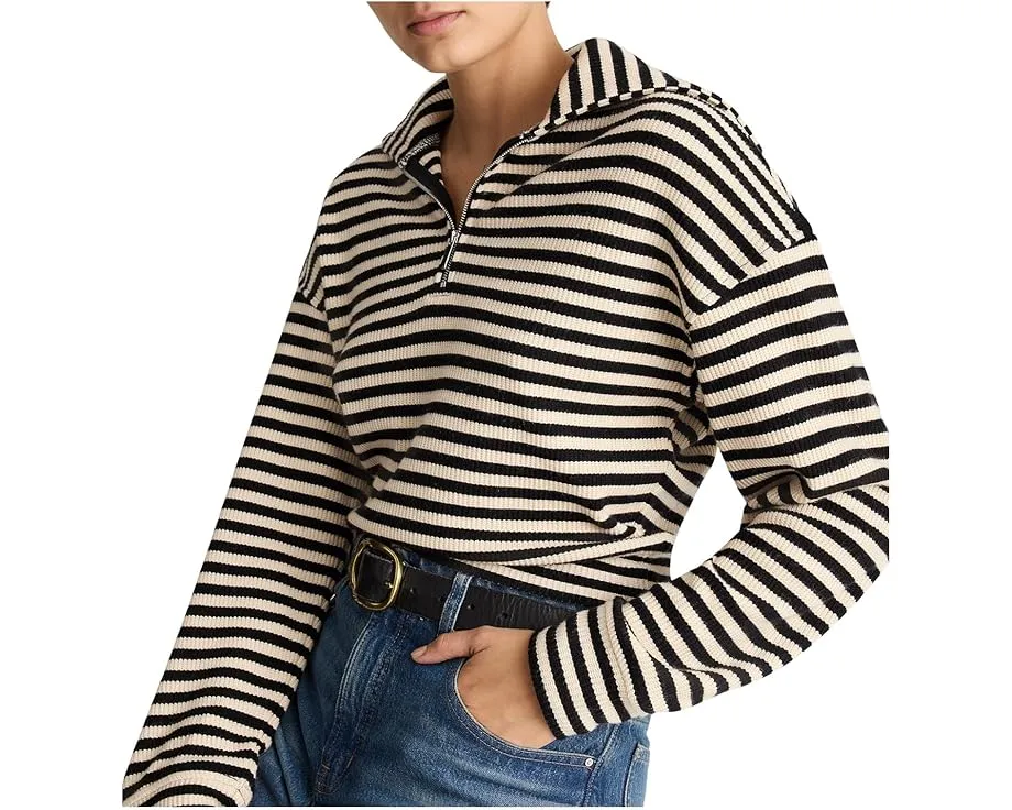 Куртка Madewell Half Zip в полоску