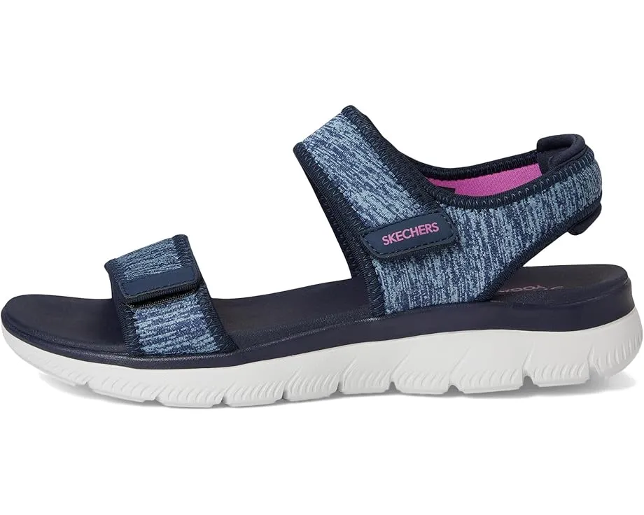 Сандалии Skechers Summits Cutest Icon с кожаным верхом и стелькой Yoga Foam