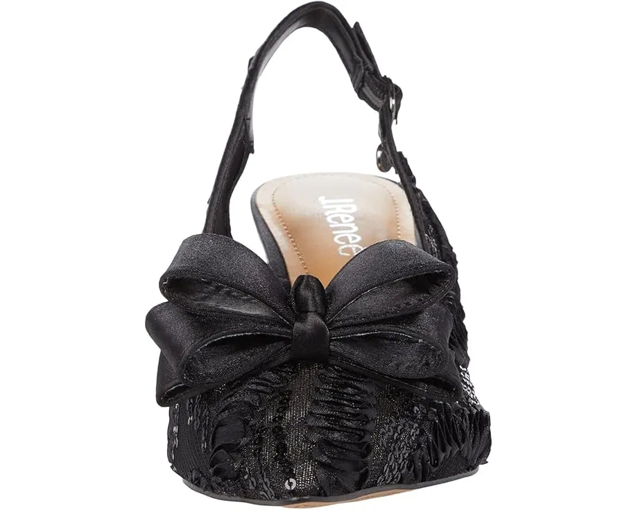 Вечерние туфли J. Renee Yazmine с бантом и котячьим каблуком