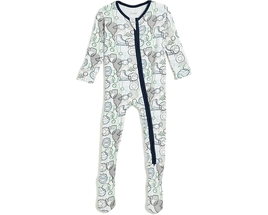 Слип с принтом и двухсторонней молнией для младенцев Kickee Pants