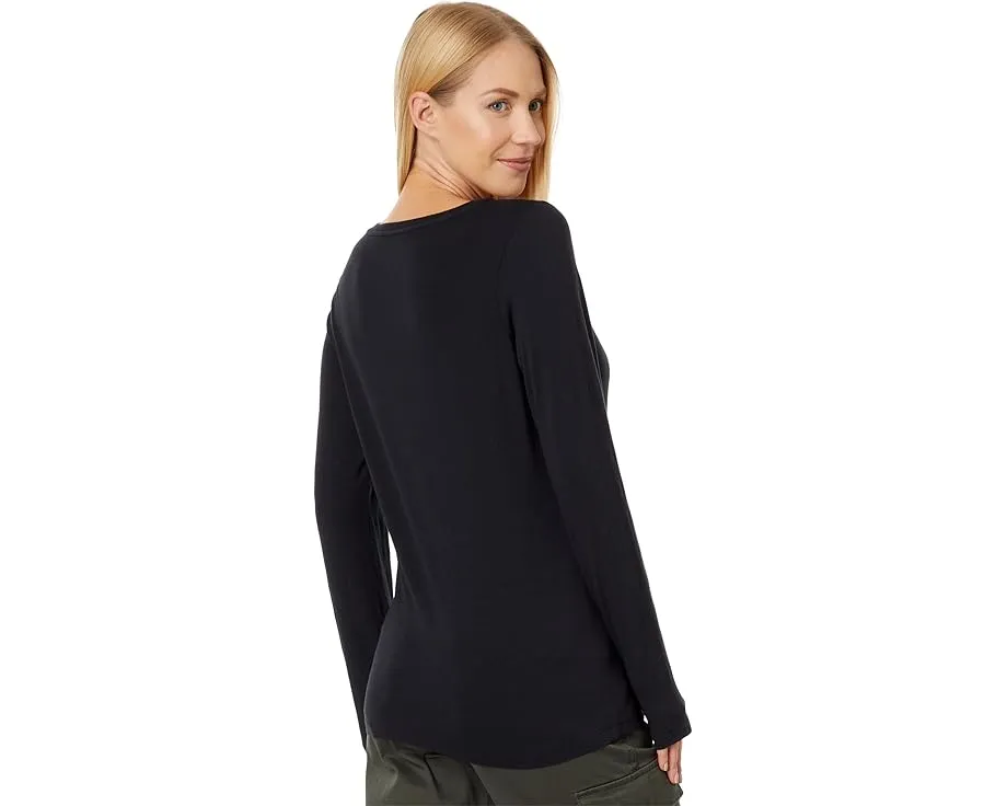 Футболка L.L.Bean Soft Stretch Supima с круглым вырезом и длинным рукавом из мягкой эластичной ткани