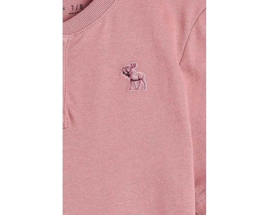 Футболка Essential Henley Tee от abercrombie kids с классической посадкой