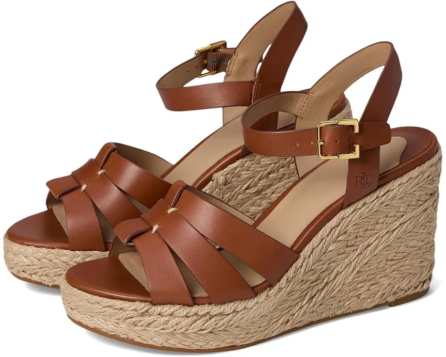 Босоножки Lauren Ralph Lauren Soffia Calfskin Espadrille на танкетке