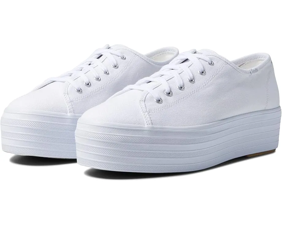 Кроссовки Keds Triple Up Canvas на высокой платформе с мягкой стелькой