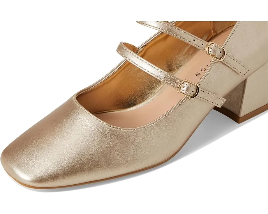 Туфли Nally на устойчивом каблуке с квадратным носком и регулируемой лямкой