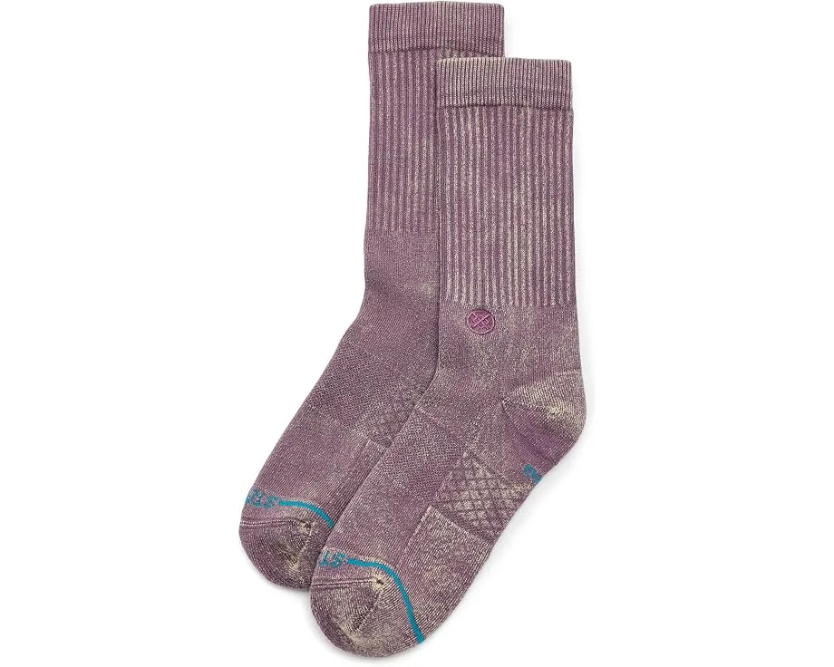 Носки Stance Icon Dyed Crew сливового цвета с амортизацией