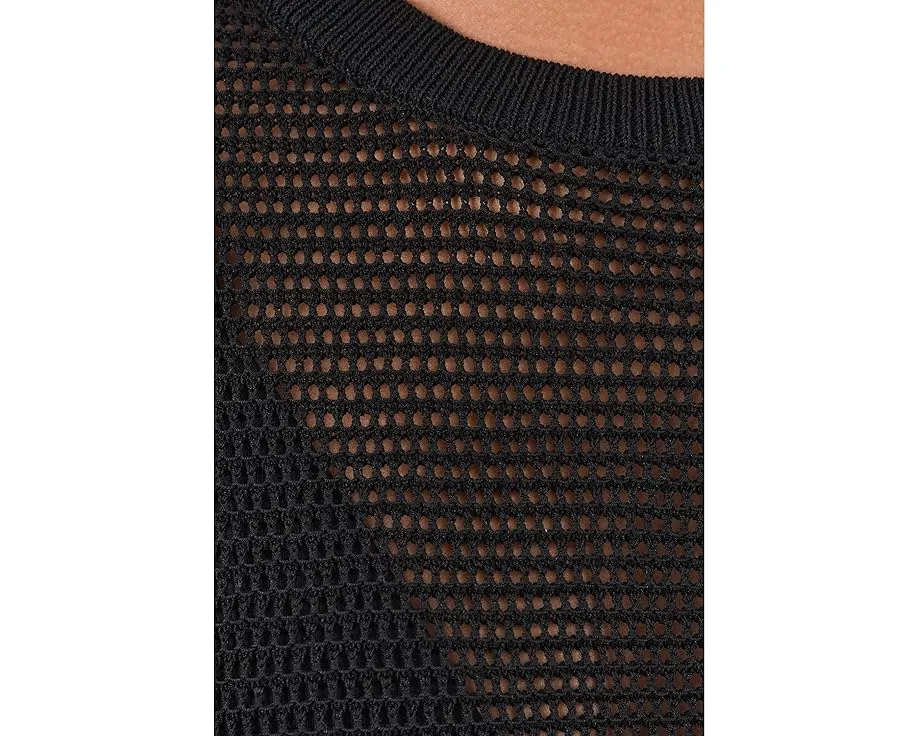 Пляжное платье-накидка Seafolly Beach Edit из сетки с длинными рукавами