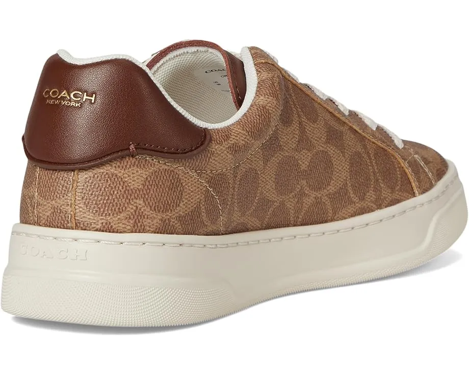 Кроссовки High Line Signature Coated Canvas Sneaker от COACH с фирменным принтом