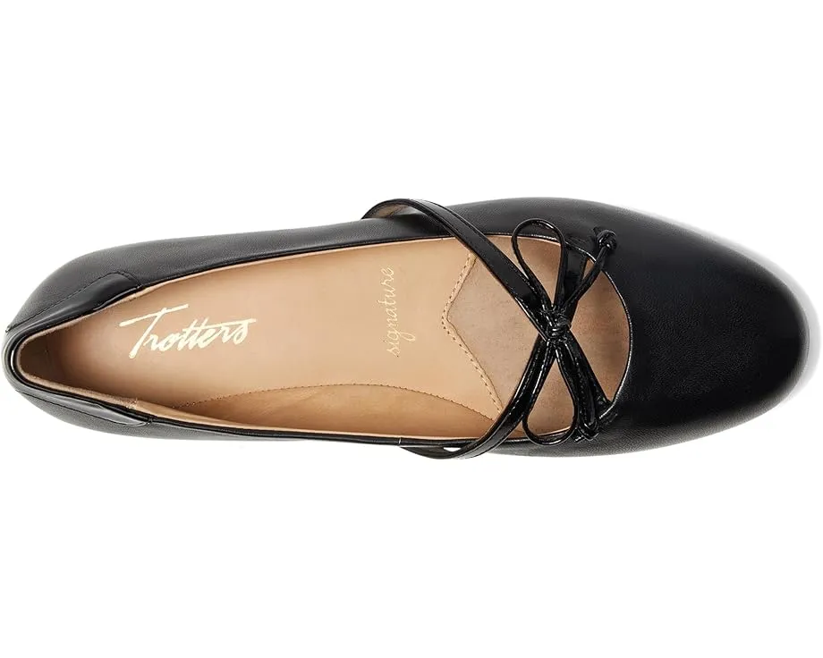 Балетки Trotters Carissa с бантом и мягкой стелькой из натуральной кожи