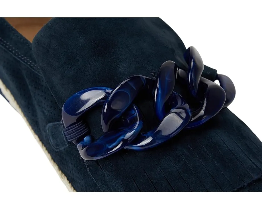 Vaneli Qerene мокасины с мраморным цепным декором и бахромой