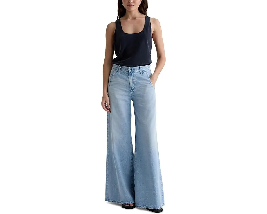 AG Jeans Джинсы Posey с завышенной талией и суперширокими штанинами в цвете Allusion