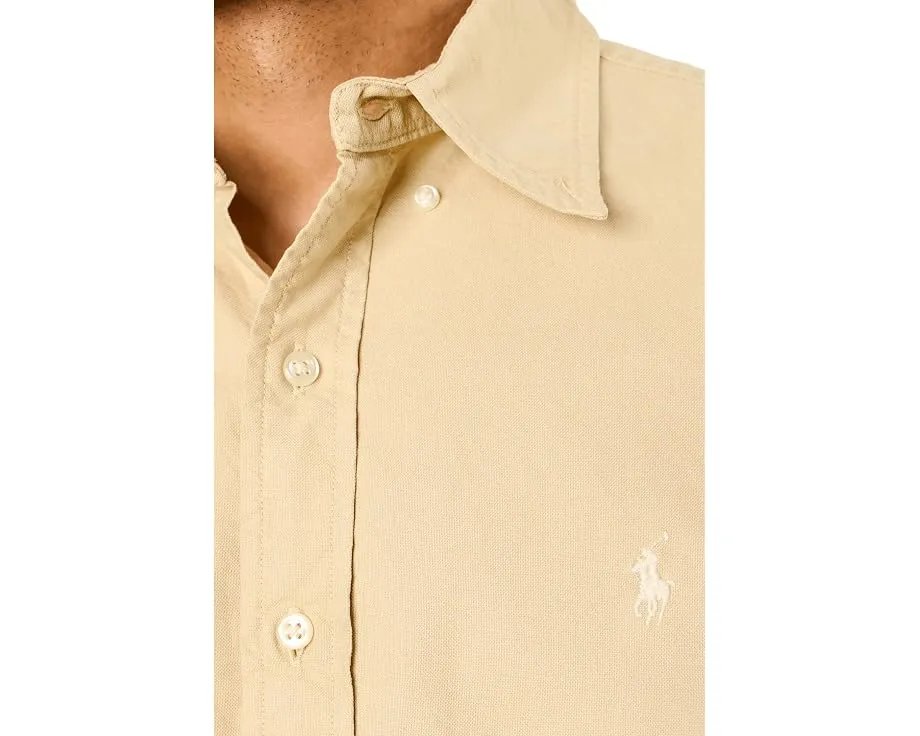 Повседневная рубашка оверсайз Oxford Polo Ralph Lauren в оттенке Кармель Розовый