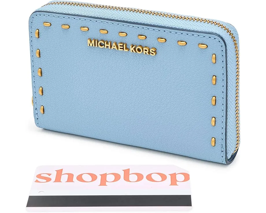 Картхолдер MICHAEL Michael Kors Jet Set Small Zip Around с тиснением