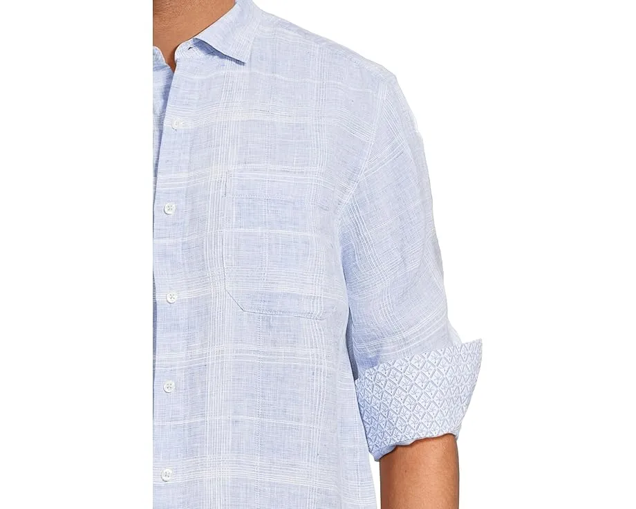 Рубашка Tommy Bahama Paradisio Plaid из льна с длинным рукавом