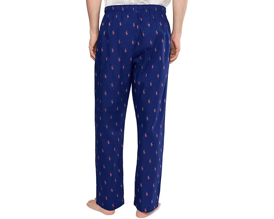 Пижамные брюки Woven PJ Pant от Polo Ralph Lauren с принтом All Over Pony Player
