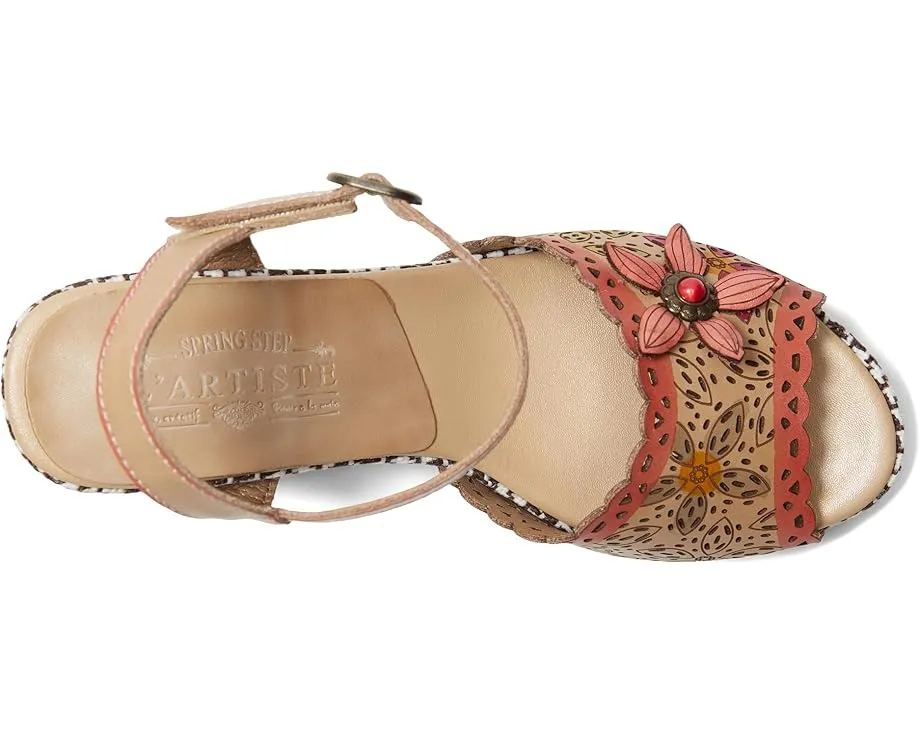 L'Artiste by Spring Step Сандалии Miabella с открытым мыском и квадратным каблуком