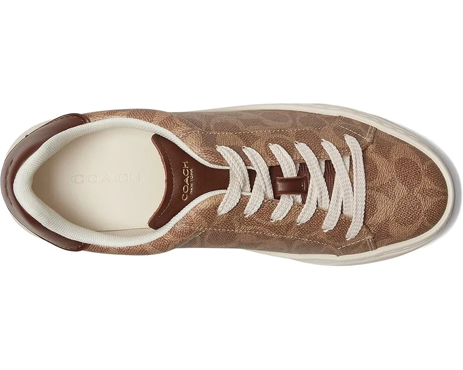 Кроссовки High Line Signature Coated Canvas Sneaker от COACH с фирменным принтом