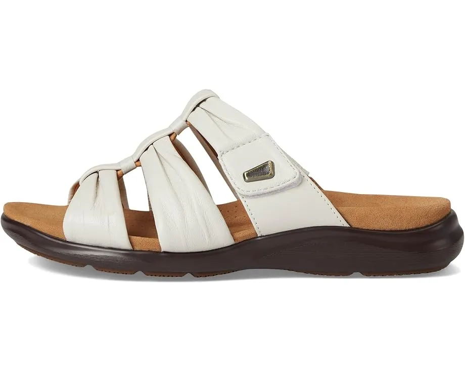 Сандалии Clarks Kitly Slide с лазерной резьбой и регулируемым ремешком