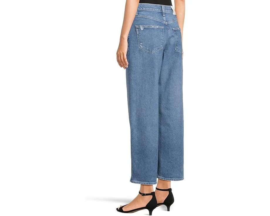 PAIGE джинсы Cameron Ankle в стиле Le Club с высокой талией и широкими штанинами