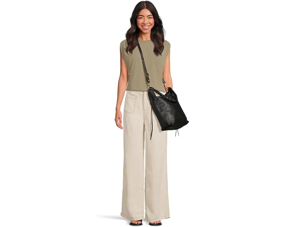 Сумка хобо Lindley с плетеным ремнем и кожаными кистями