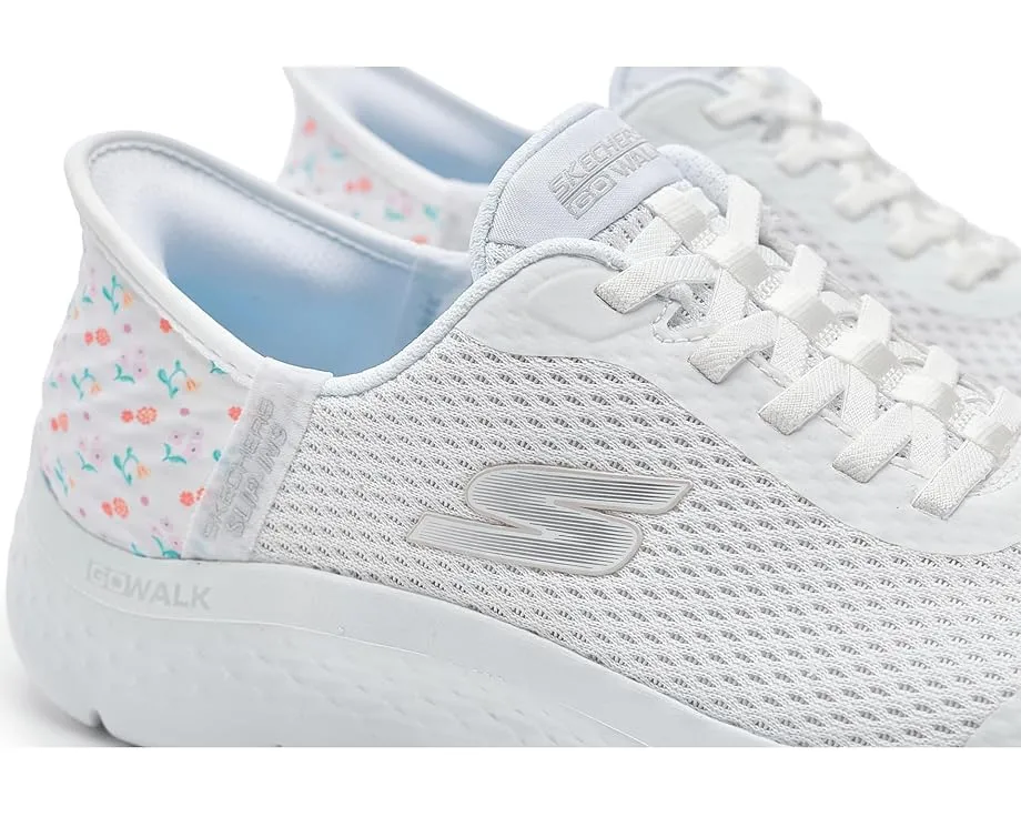 SKECHERS Performance Go Walk Flex Lily Rose с эластичными шнурками и сетчатым верхом