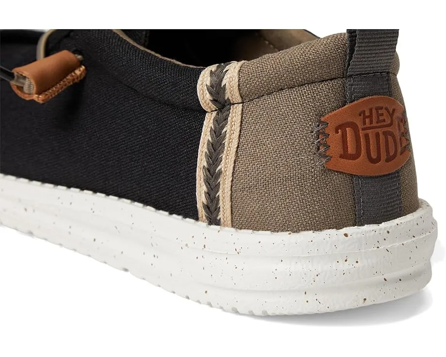 Кроссовки Hey Dude Wally Summer Linen с кожаными кисточками и круглым носком