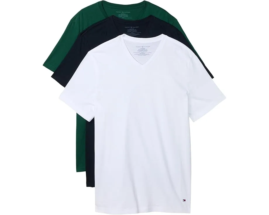 Майки-поло Tommy Hilfiger Cotton Classic 3-Pack с V-образным вырезом