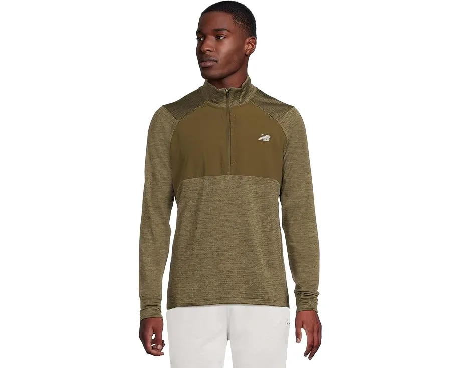 Кофта New Balance Athletics Heat Grid 1/2 Zip с технологией обогрева