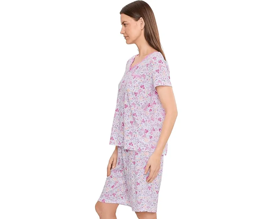 Пижамный набор V-Neck Tee и шорты Bermuda от Karen Neuburger