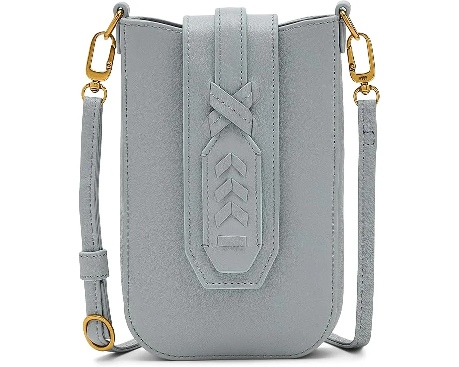Кроссбоди HOBO Expedition Phone с клапаном из плетеной кожи