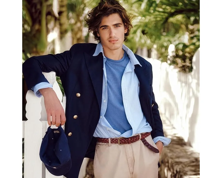Классическая футболка Polo Ralph Lauren с круглым вырезом и вышитым логотипом