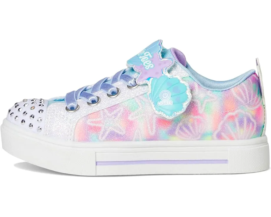 Детские кроссовки Skechers Twinkle Sparks Underwater Magic со светящимся носком