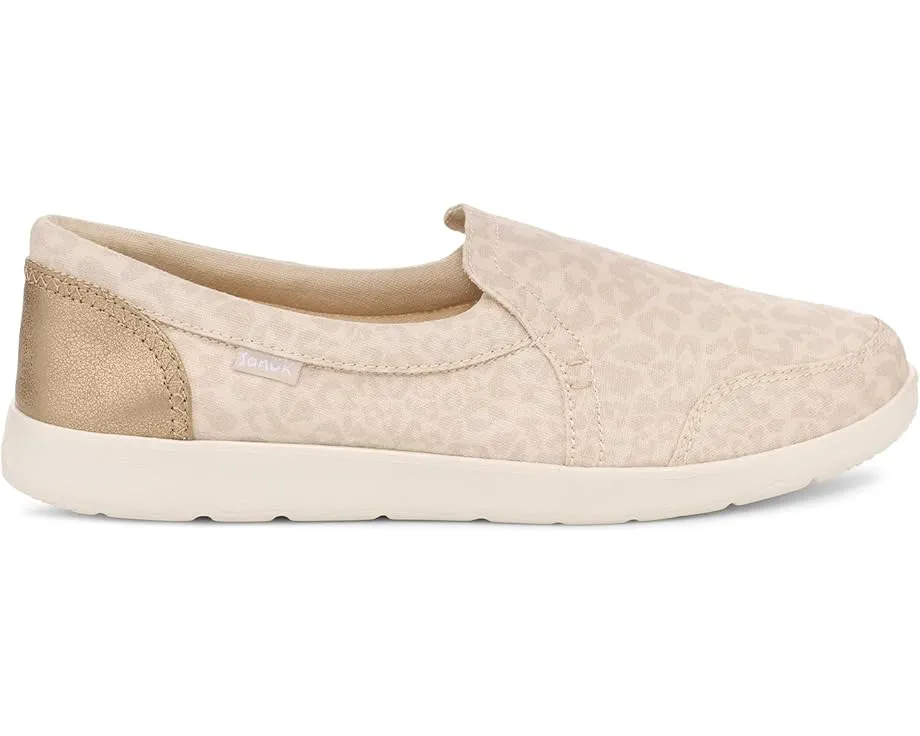 Обувь Sanuk Hangout Lite Glam с леопардовым принтом и подошвой из сахарного тростника