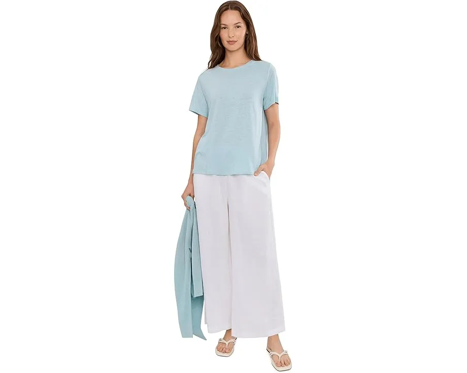 Футболка Eileen Fisher с круглым вырезом из органического льняного джерси