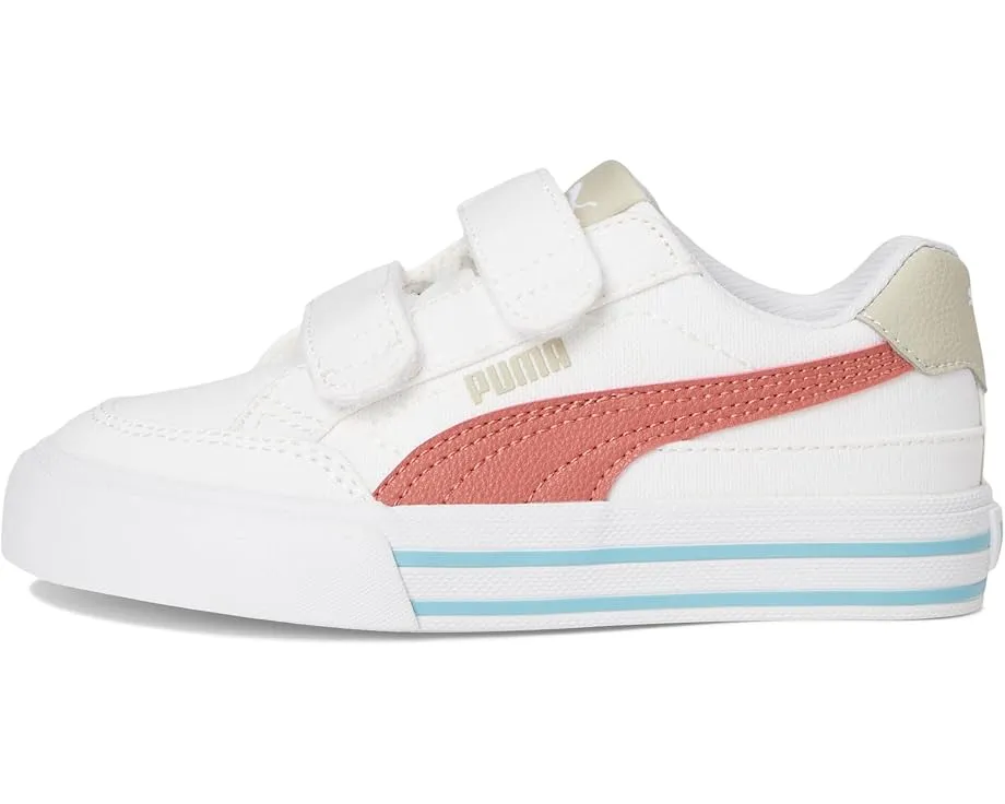 Кроссовки PUMA Kids Court Classic Vulc на липучках с подошвой из каучука