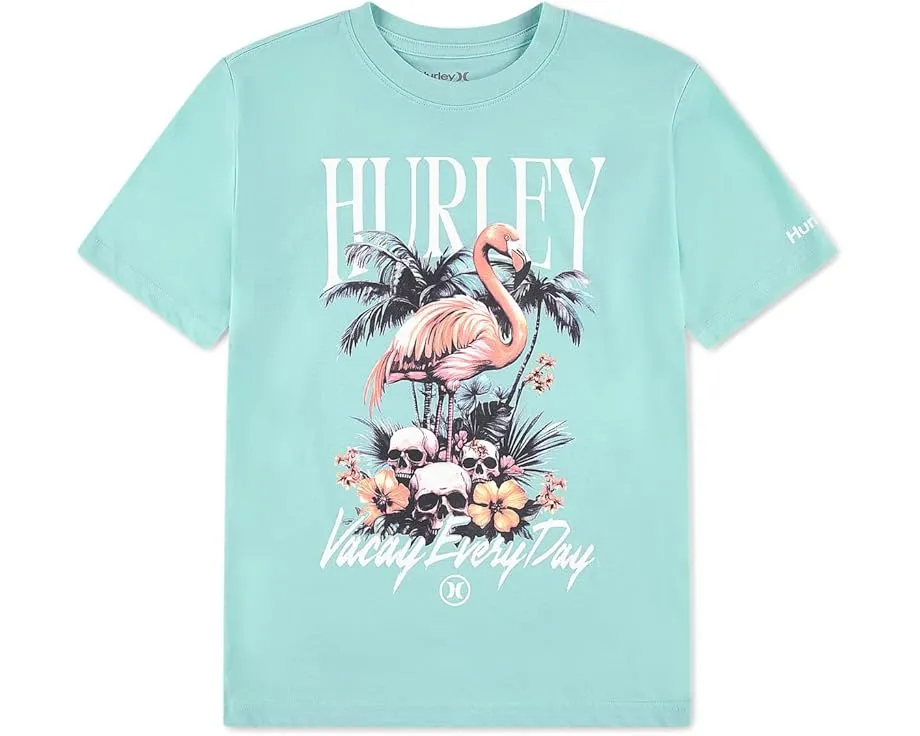 Hurley Kids футболка All Day Vacay с отпускным принтом