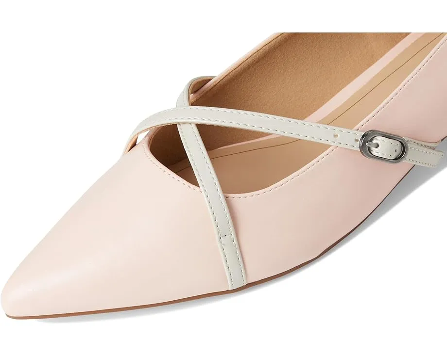 Туфли Camby на устойчивом каблуке с перекрестными ремешками и заостренным носком